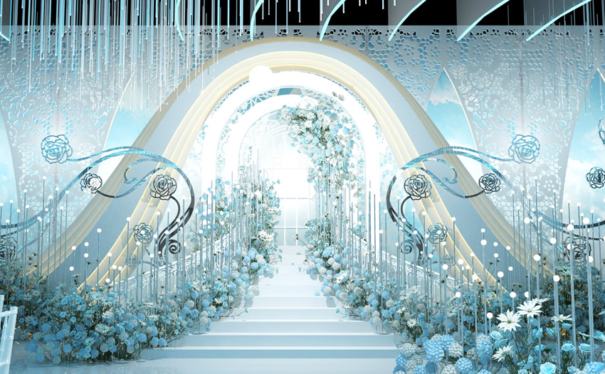 沿滩釡香烙馍村水晶厅效果展示